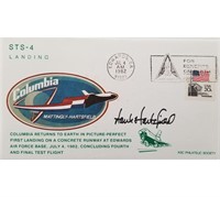 Henry Hartsfield signed Space Shuttle Columbiaenve