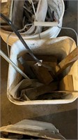 Bucket lot of various iron pieces