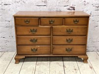 Drexel American Traditional Pine Dresser w/ Mirror