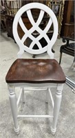 Modern Factory White Painted Barstool