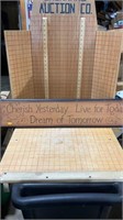 Words to live by on wood