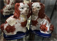 Pair of English Reproduction Staffordshire Dogs