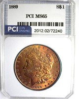 1889 Morgan PCI MS65 Exquisite Color