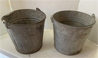 Galvanized pails