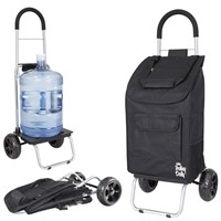 dbest products Trolley Dolly Black Foldable Shoppi