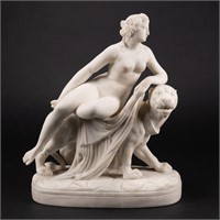 19th c. Parian Porcelain "Ariadne" Statue
