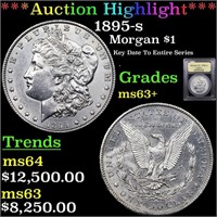 ***Auction Highlight*** 1895-s Morgan Dollar $1 Gr