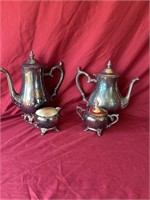 Silver plated tea set