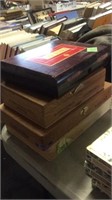 GROUP OF WOOD CIGAR BOXES