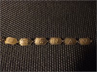 1945 US Navy Sterling Bracelet WW2