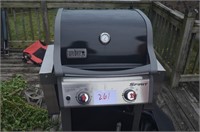 NICE BARELY USED WEBER SPIRIT GAS GRILL, TANK, ETC