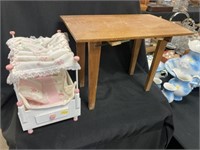 Doll Bed with Folding Table