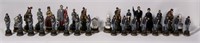 Civil War Chess Set - resin figures, 6" Lincoln,