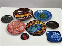 8pc Art Enamel on Copper Collection