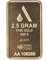 Gold 2.5g Pamp Bar