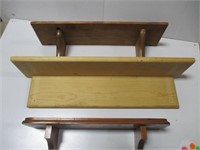 3 Wood Shelves