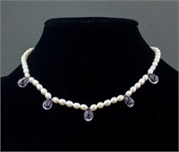 Sterling Silver Freshwater Pearl Necklace RV$300