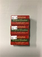 3 Boxes 22 Lr 50 Count Each Ammo