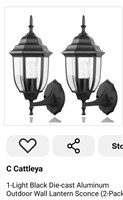 MSRP $44 Set 2 Outdoor Wall Sconces