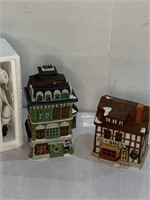 (2) Dept 56 Christmas Village pieces