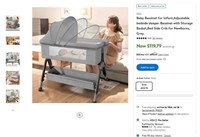 E6233  HDJ Baby Bassinet Gray