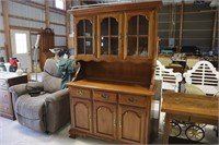 Kling maple 2 pcs china hutch 48" X 19" X 74"H