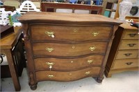 Mahogany 4 drawer dresser 46"W X 39.5"H X 24"D