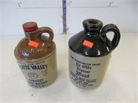 McCormick and Mead crock jugs, 6" X 4" dia