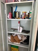 Metal Storage Locker with Contents