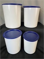4 Pc Tupperware Canister Set