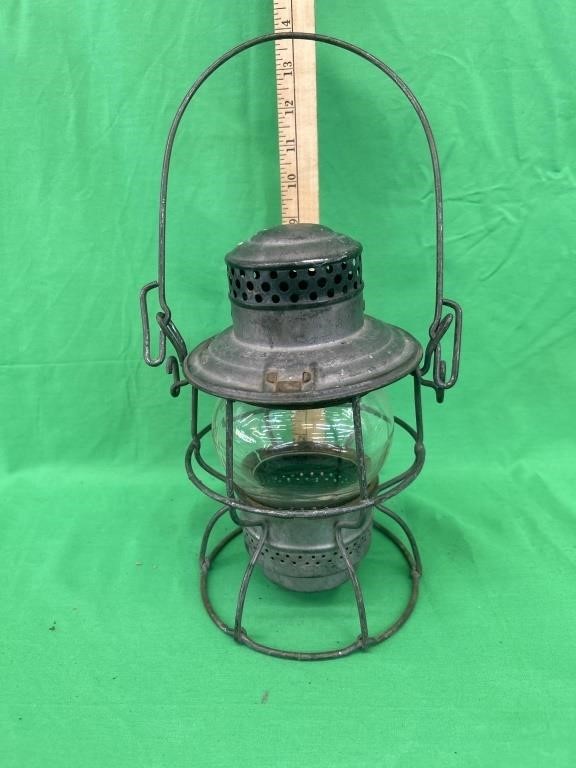 C & NW railroad lantern