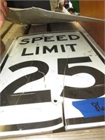 2 Speed Limit Signs 25 MPH