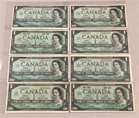 Canadian Centennial $1 bills.