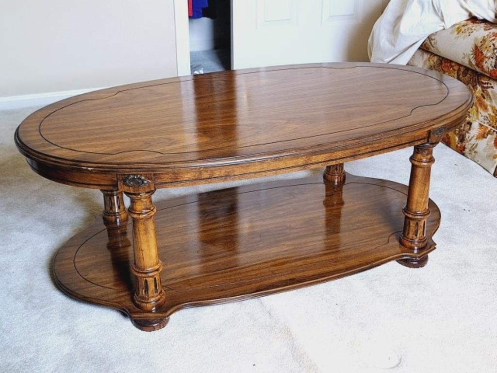 Wood Coffee Table & Console Table