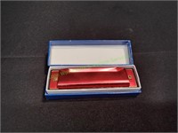 Classic Metal Red Harmonica