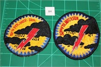317th FIS (2 Patches) USAF Military Patch 1970s