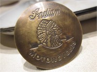 2.5" Brass Indian Motorcycles Badge