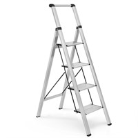 augtarlion 4 Step Ladder, Aluminum Folding Step S