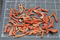 38 Grams Red Coral For Jewelry Projects, Old Stock