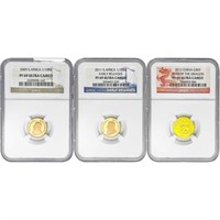[3] 2009-2012 Varied World Coins NGC PF69 UC