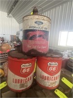 Large Metal Cans - Gas & Oil