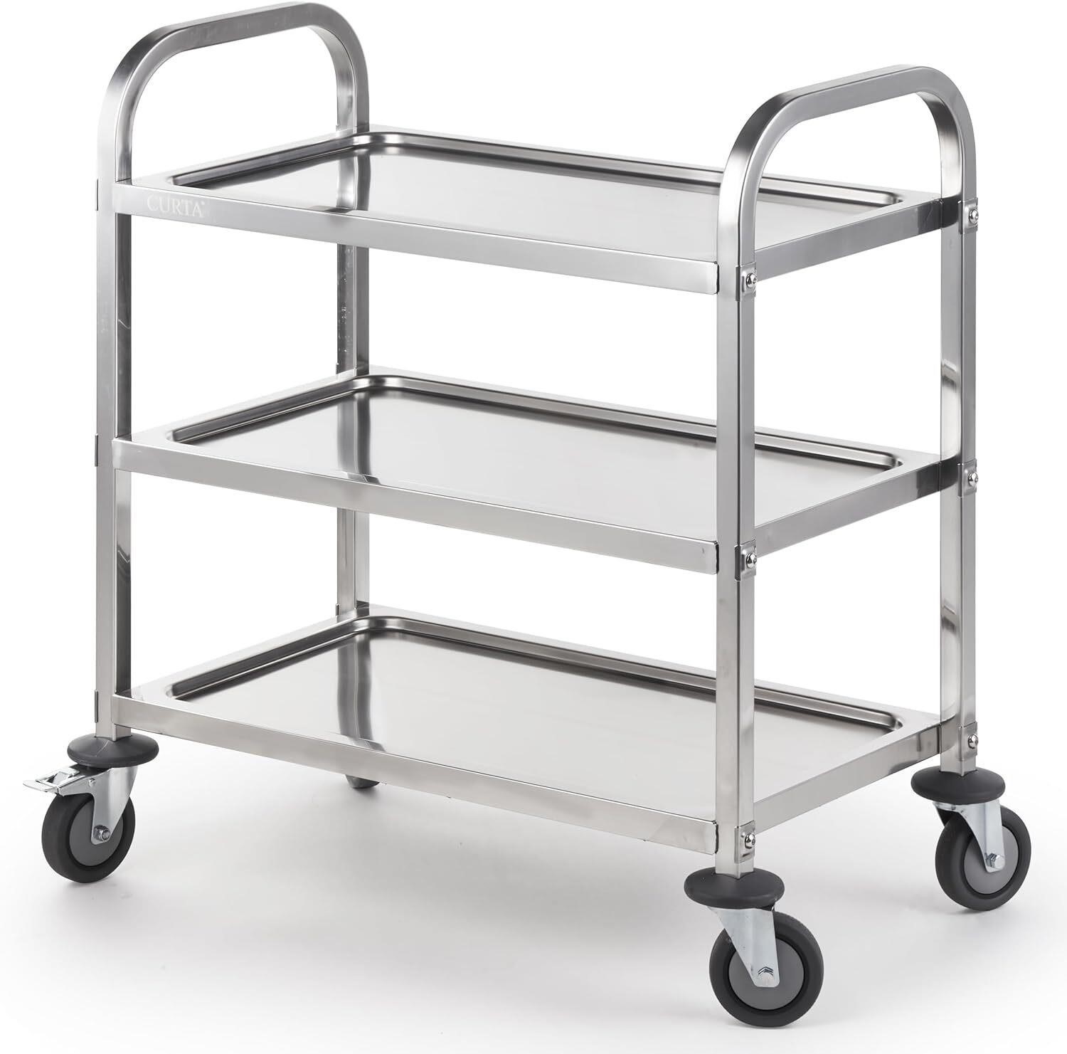 CURTA Serving Trolley, 30 L x 16 W x 33 H