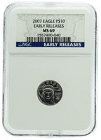 2007 MS69 Platinum $10 American Eagle