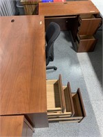 2-sided wooden desk