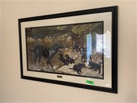 LARGE SIGNED PRINT NORM ADAMS "FIRST OUTING"