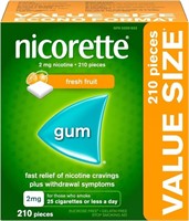 Sealed- Nicorette Quit Smoking Aid, Nicotine Gum