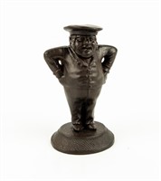 Cast Iron Hands In Pockets Man Matchstick Holder