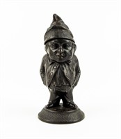 Cast Iron Gnome Match Safe / Matchstick Holder