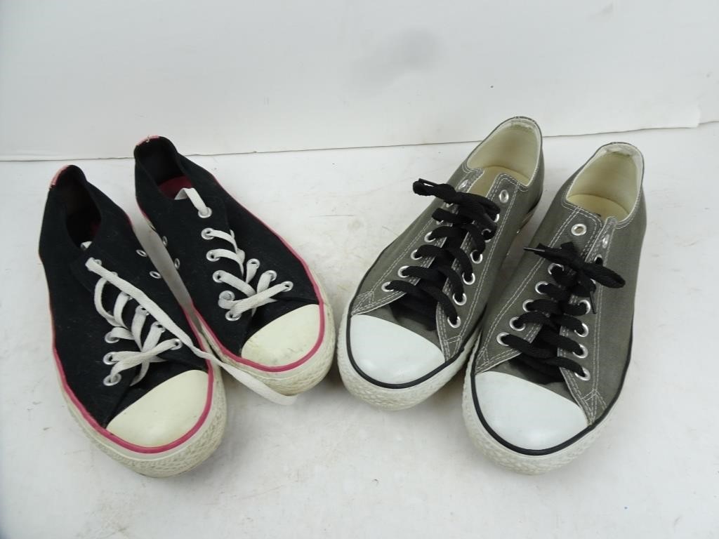 Lot of 2 Pairs Converse All Star Shoes - Size 10