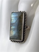 925 LABRADORITE RING